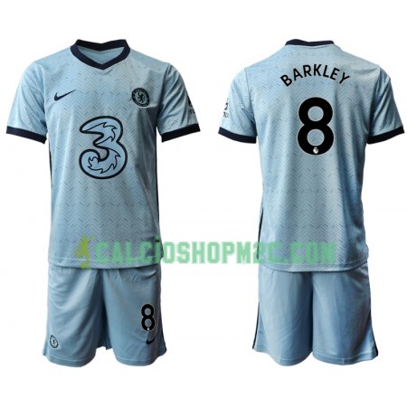 Chelsea Ross Barkley 8 Bambino Maglia Trasferta 2020/2021 Manica Corta (+ Pantaloncini)